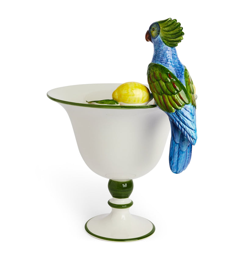 Les-Ottomans Parrot ceramic bowl 20cm, UK version