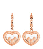 Chopard rose gold diamond earrings Happy Diamonds, imported from the UK
