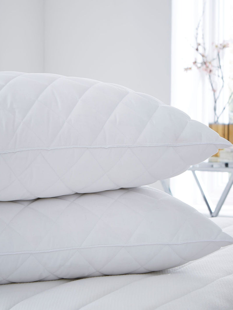 Silentnight quilted duck down pillow (British brand)