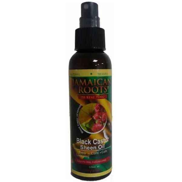 Jamaican Roots Black Castor Sheen Hair Oil, UK version