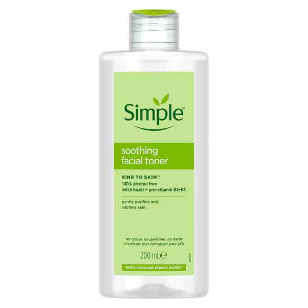Simple Kind To Skin Soothing Facial Toner 200ml (British brand)