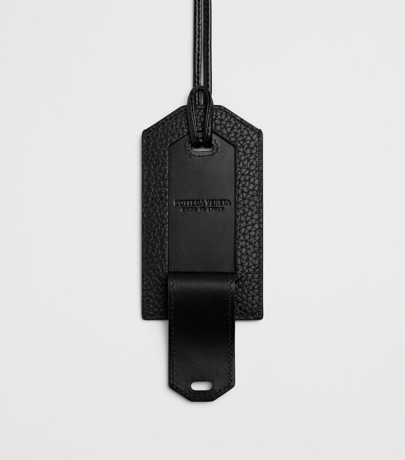 Bottega Veneta Intrecciato leather luggage tag - British product