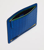 Smythson Panama multi-zip travel wallet calf leather, imported from the UK