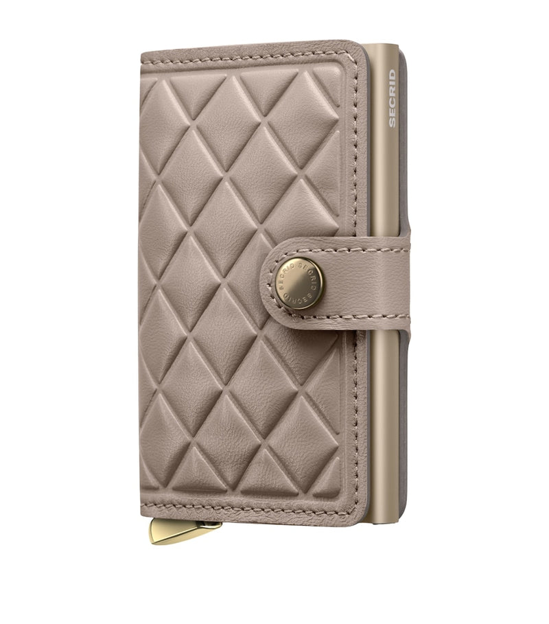 Secrid leather diamond-embossed miniwallet, UK version