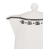 Dolce&Gabbana porcelain teapot with monogram and Art Deco design - British product