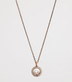 Chopard pendant necklace rose gold and diamond (British brand)