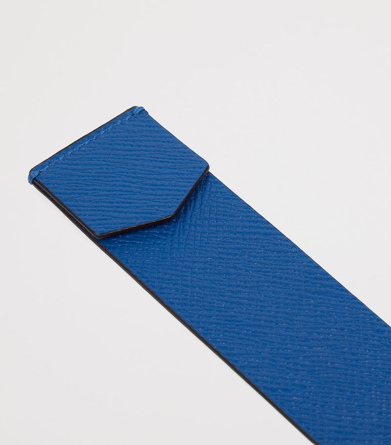 Smythson Panama leather bookmark (British brand)