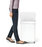 Simplehuman rectangular pedal bin 55L (British brand)