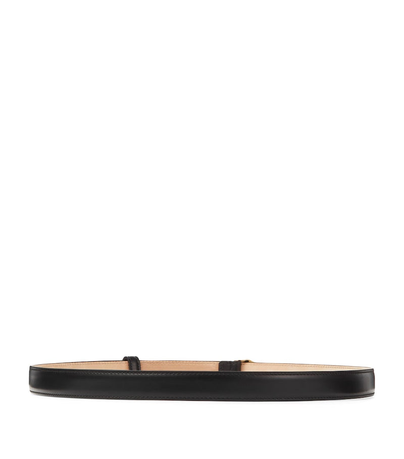 Jimmy Choo Diamond Clasp Belt gold buckle calfskin (British brand)