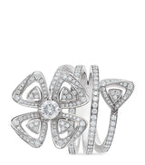 Harrods Bvlgari Fiorever White Gold and Diamond Ring- Buy online at McGrocer
