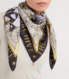 Bvlgari Alchemist silk scarf 90x90cm, UK version