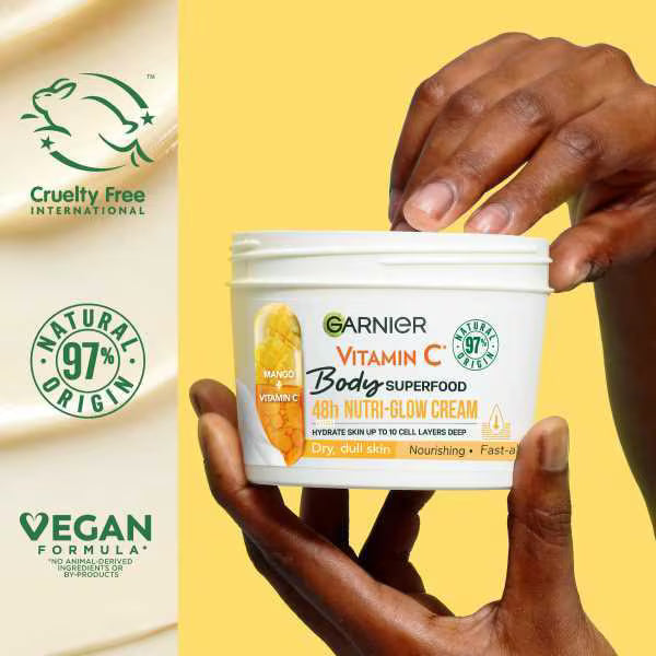 Garnier Body Superfood Vitamin C Mango Cream 380ml, UK version