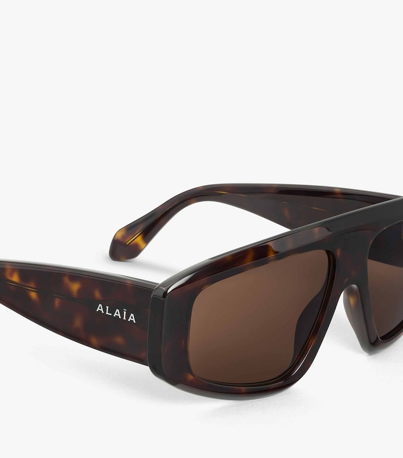 Alaïa acetate aviator mask sunglasses - British product