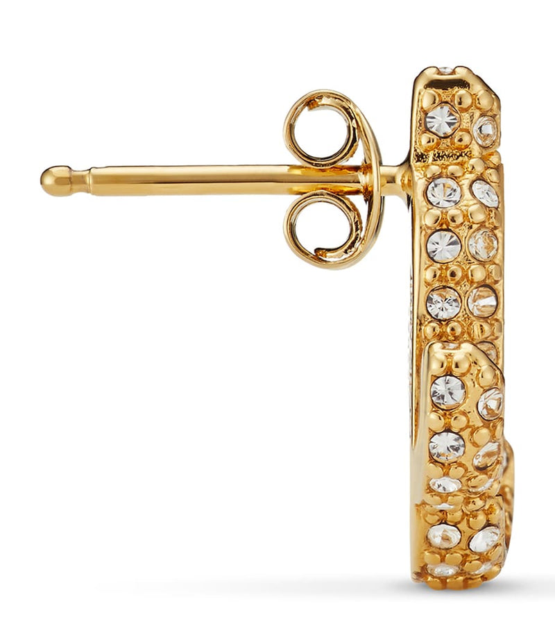 Jimmy Choo JC crystal-embellished stud earrings (British brand)