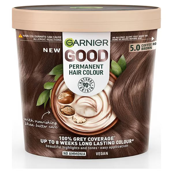 Garnier Permanent Hair Dye Coffee Roast Brown 5.0, UK version
