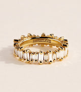 Harrods Suzanne Kalan Yellow Gold and Diamond Bold Eternity Ring- Buy online at McGrocer