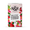 Heath & Heather echinacea cranberry tea bags 20, imported from the UK