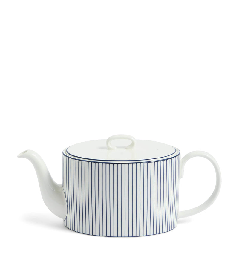 Wedgwood Gio Pinstripe Teapot bone china, UK version