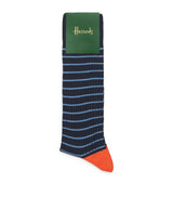 Harrods Harrods Cotton-Blend Stripe Ribbed Socks- Buy online at McGrocer