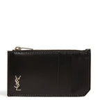 Saint Laurent Leather Fragments Monogram Card Holder, UK version