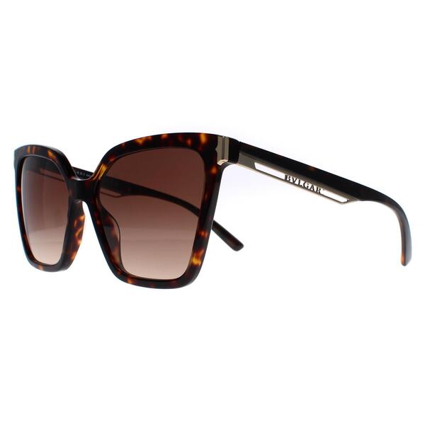 Bvlgari BV8253 brown women sunglasses acetate frame (British brand)