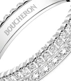Boucheron Quatre Radiant white gold diamond wedding band, UK version