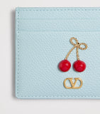 Valentino Garavani card holder VLogo Signature Cherry - British product