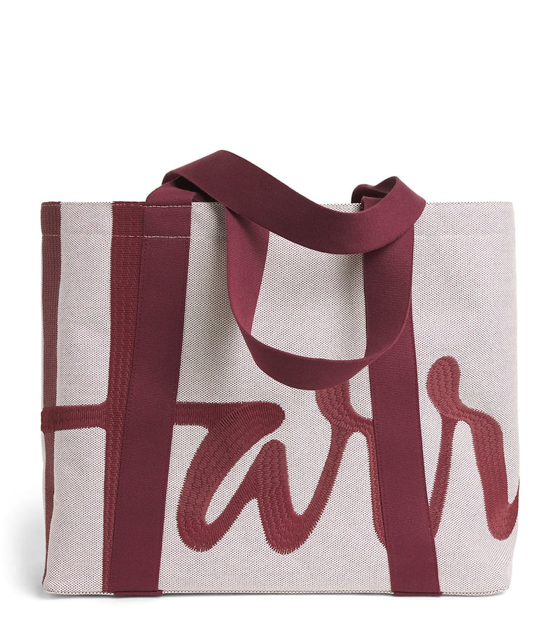 Harrods medium logo tote bag, imported from the UK