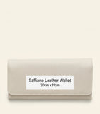 Prada large Saffiano leather bifold wallet with colorful interior, imported from the UK