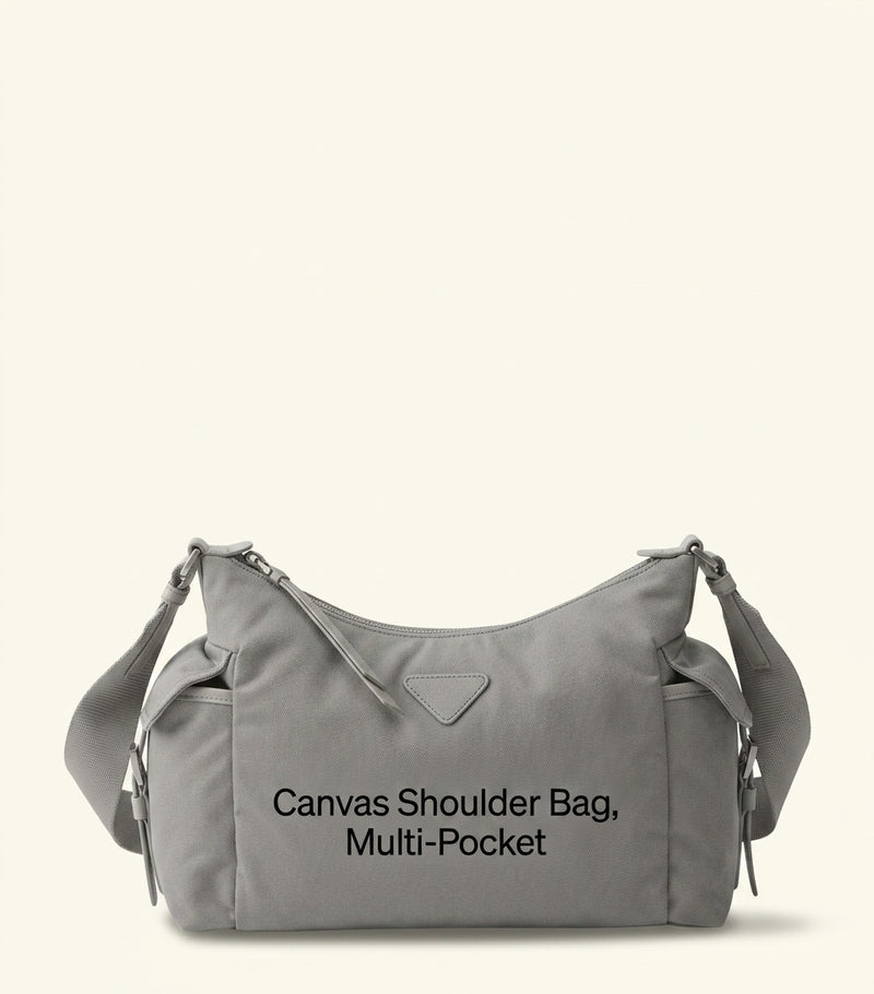 Prada Re-Nylon Explore shoulder bag with leather trims, imported from the UK