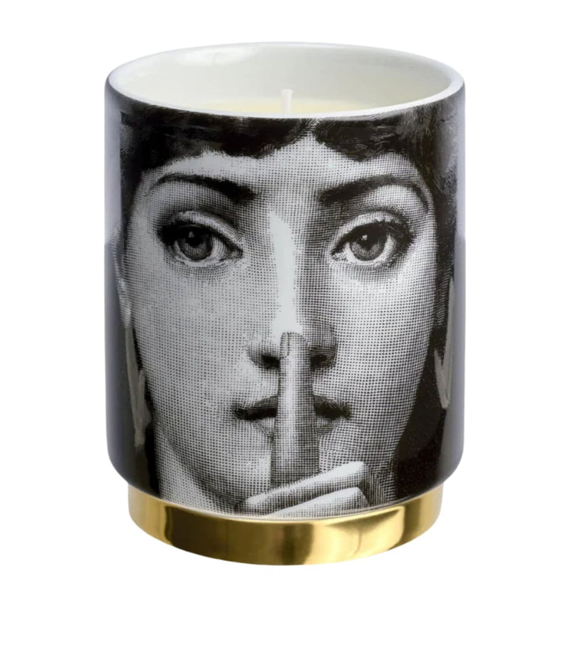 Fornasetti porcelain Silenzio Immaginazione scented candle 235g - British product