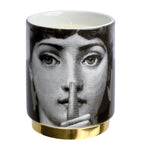 Fornasetti porcelain Silenzio Immaginazione scented candle 235g - British product