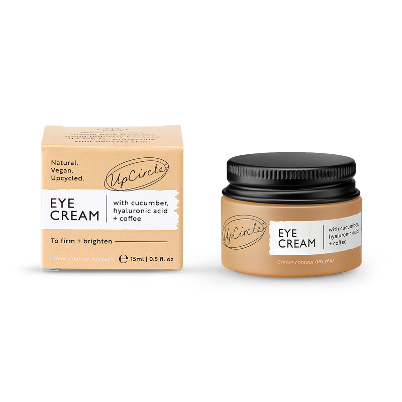 UpCircle Eye Cream with Hyaluronic Acid + Coffee 15ml (British brand)