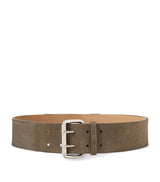 Harrods Ralph Lauren Collection Suede Double-Prong Buckle Belt- Buy online at McGrocer