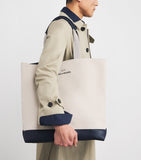 Paul & Shark cotton-blend canvas tote bag - British product