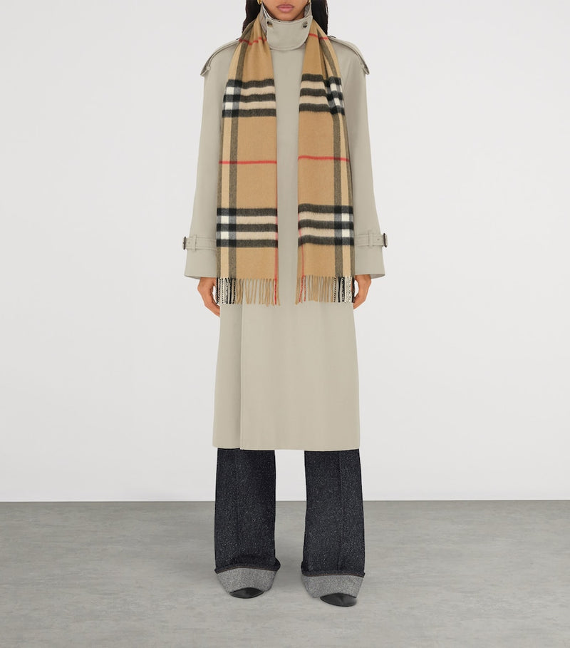 Burberry cashmere check scarf 168cm x 30cm - British product