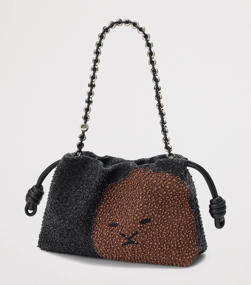 Loewe medium beaded lion flamenco clutch bag, UK version