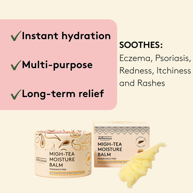 Delhicious Migh-Tea balm fragrance-free 140g, UK version