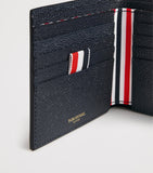 Thom Browne pebble grain leather bifold wallet 10x11cm UK version
