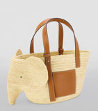 LOEWE woven elephant basket tote bag, UK version