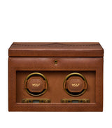 Harrods WOLF Brogue Double Watch Winder with Storage- Buy online at McGrocer