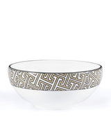 Harrods Geometric Print Breakfast Bowl 15cm- Buy online at McGrocer
