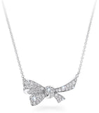 Graff Tilda's Bow pendant in white gold and diamonds, imported from the UK