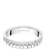 Harrods Boucheron White Gold and Diamond Quatre Wedding Band- Buy online at McGrocer