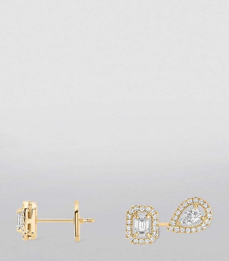 Messika My Twin yellow gold diamond earrings 0.44ct (British brand)