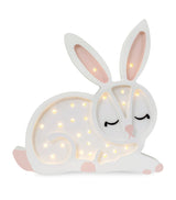 Harrods Little Lights Bunny Lamp Handmade Wooden Night Light 32cm x 32cm x 5.5cm- Buy online at McGrocer