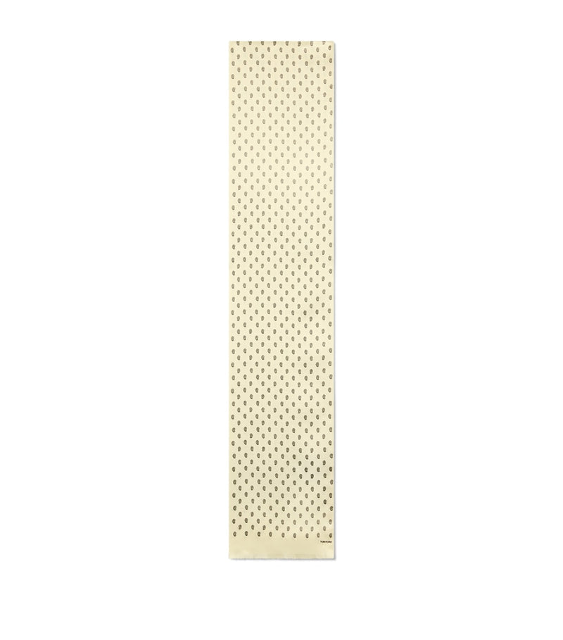 TOM FORD printed silk scarf 20x180cm (British brand)