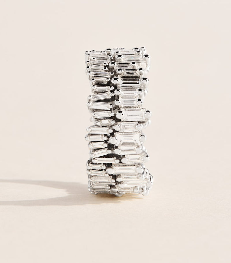 Suzanne Kalan white gold diamond eternity ring (British brand)