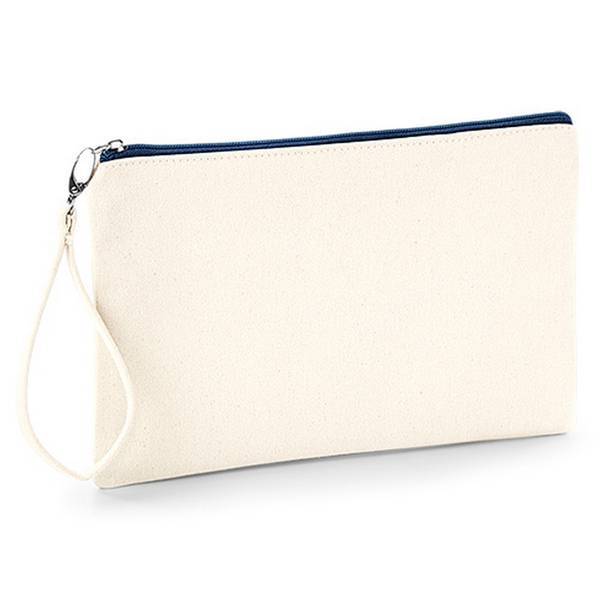 Westford Mill canvas wristlet pouch 26 x 17cm (British brand)