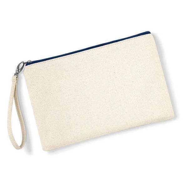 Westford Mill canvas wristlet pouch 26 x 17cm (British brand)